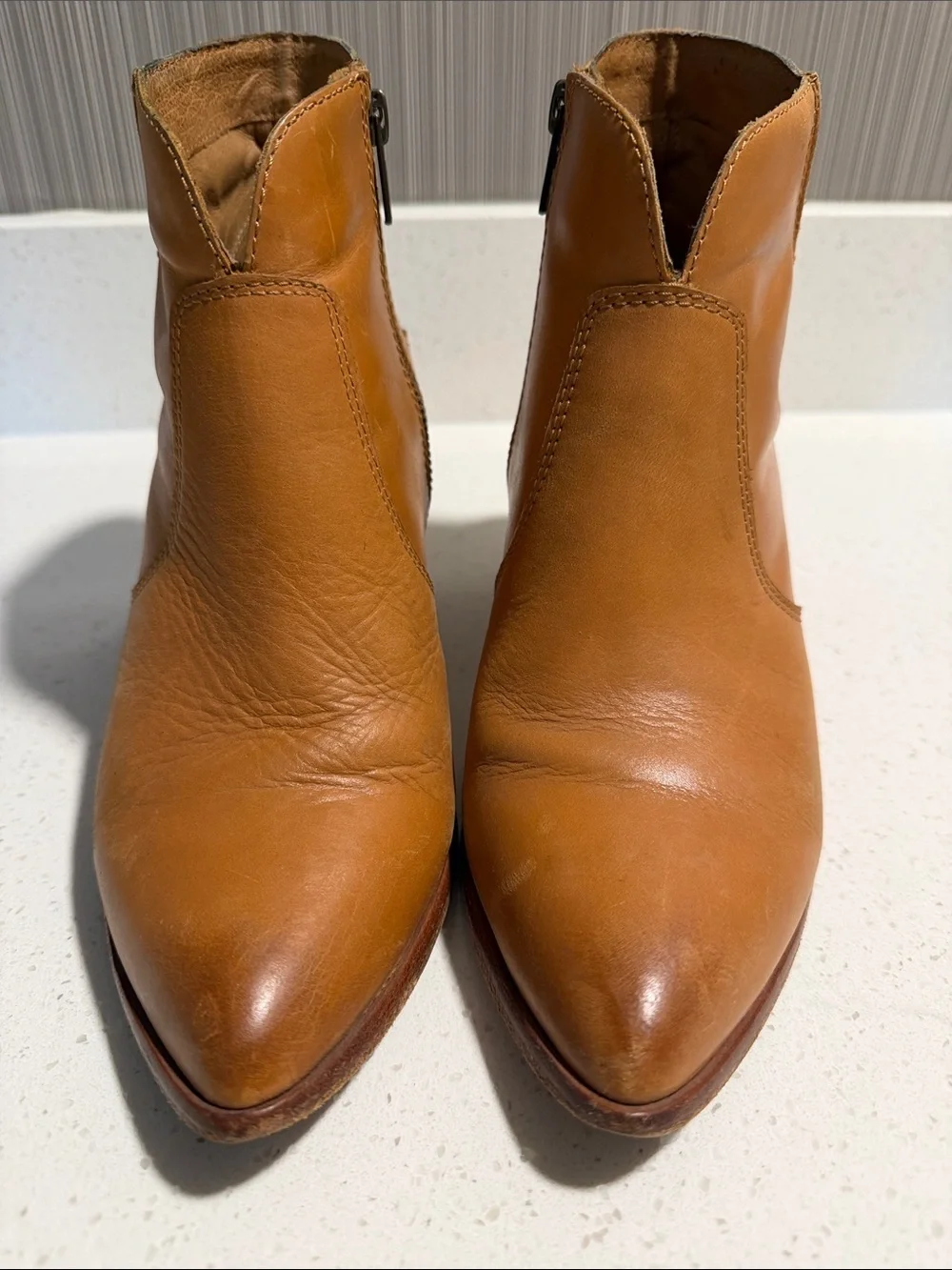 Frye sleek leather